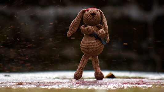 Soft toy teddy bear brown