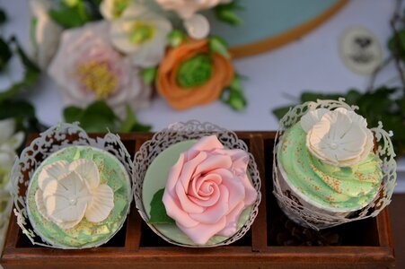 Cupcake cake dim sum photo