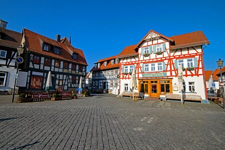 Historic center truss fachwerkhaus