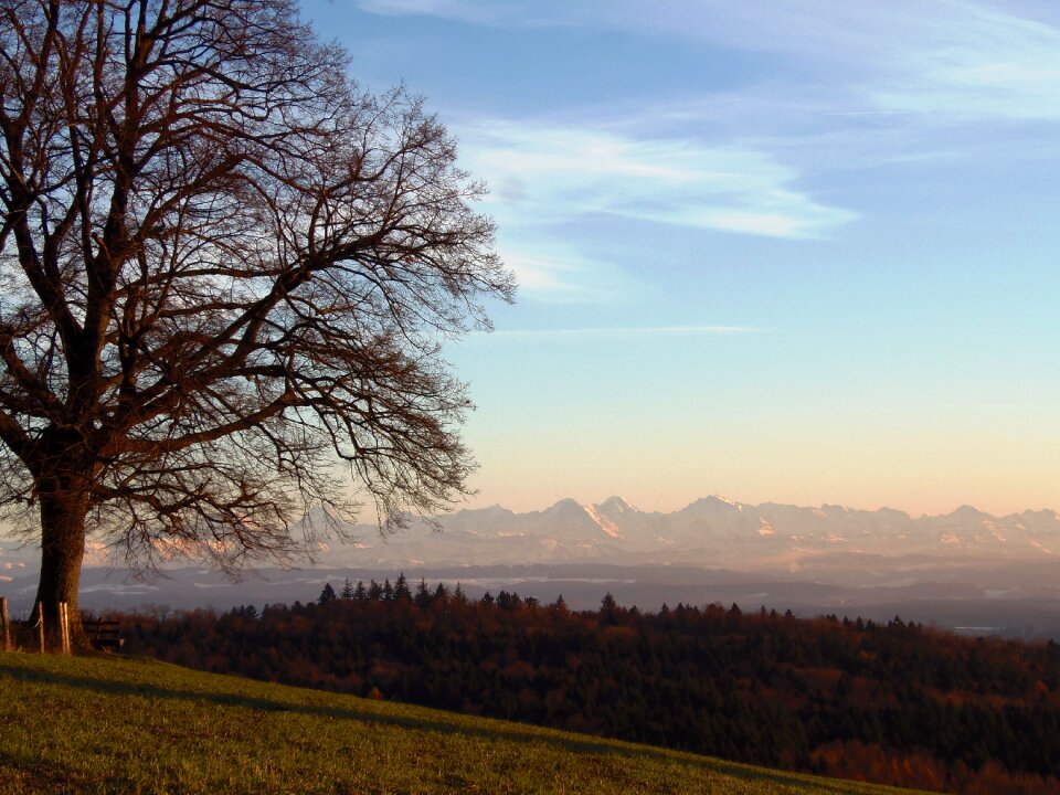 Alpine mittelland distant view