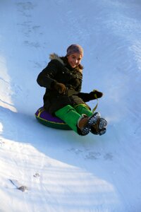 Riding with snowy mountains folk tradition snow photo