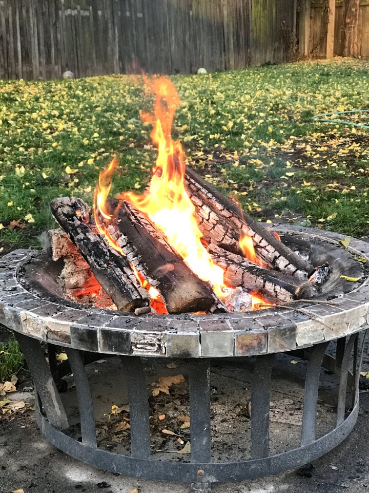 Relax fireplace evening