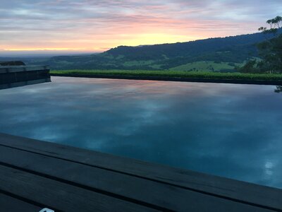 Swimming pool infinity pool horizon