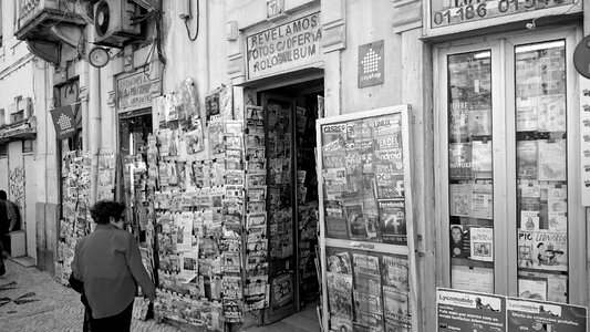 Lisbon city tobacco shop