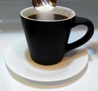 Saucer hot coffee photo