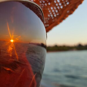 Setting sun summer sunglasses