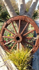 Wheel decor landscape
