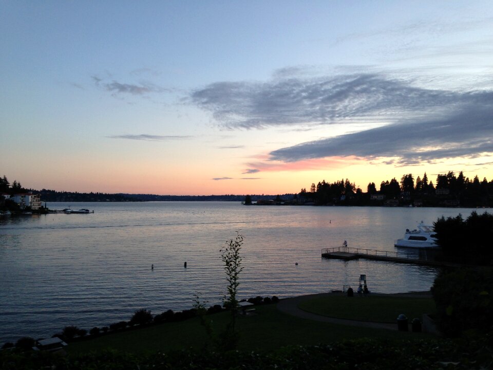 Lake water sky