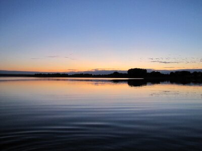 Landscape sunset water
