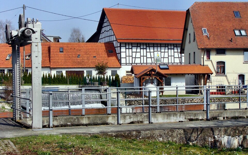 Weir brenz waterwheel