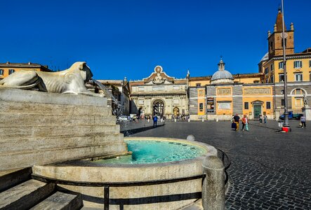 Fountain italian square photo