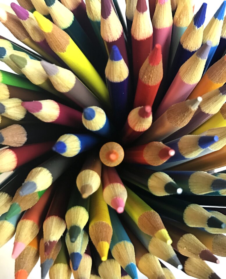 Pencils rainbow creative