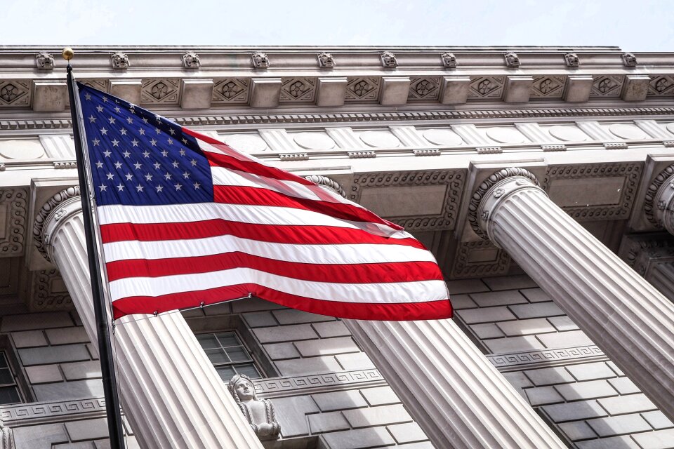 Urban united states flag