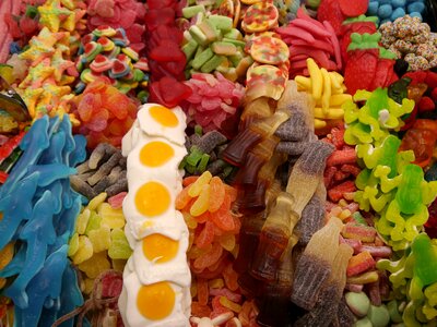 Sweets jelly beans market photo