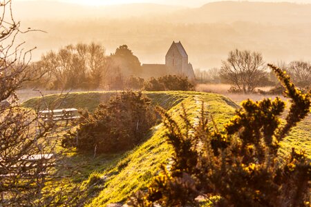 Sun landscape france