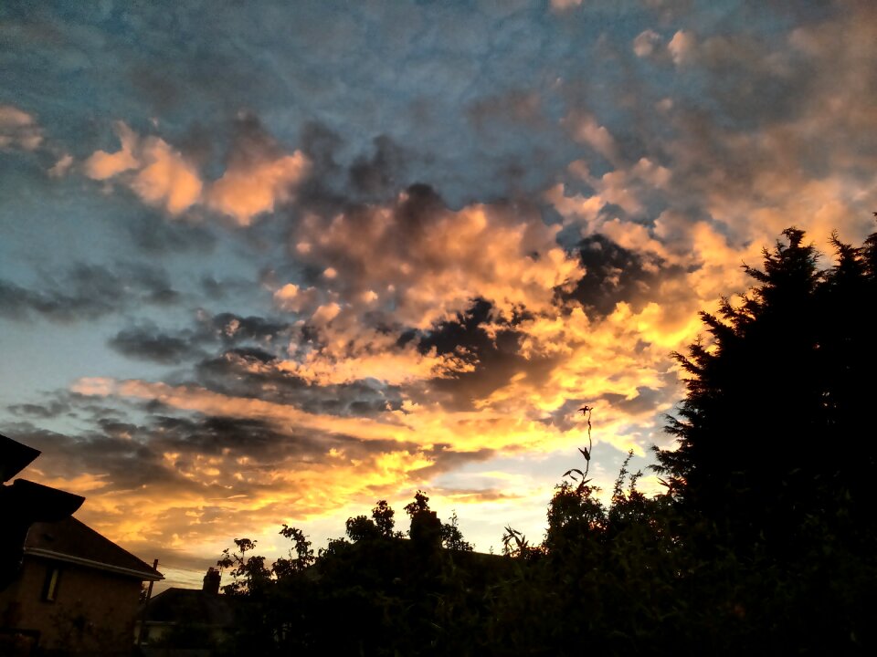 Weather dramatic evening