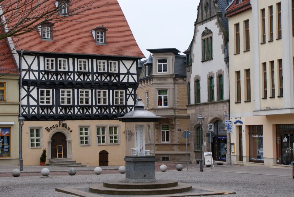 Marketplace saxony-anhalt fountain