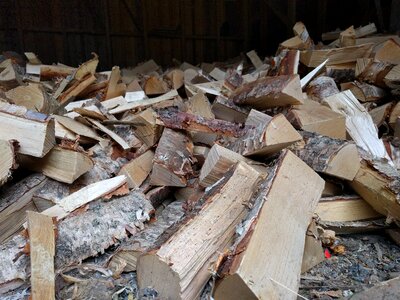 Birch björkklabbar wood heating