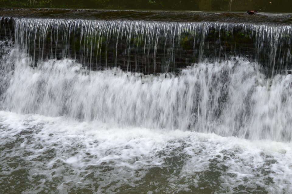 River gray waterfall