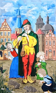 Sage the pied piper of hamelin flautist