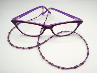 Purple beads jewelry photo