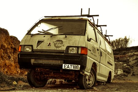 Abandoned rusty