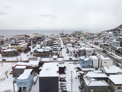 Harbor snow winter