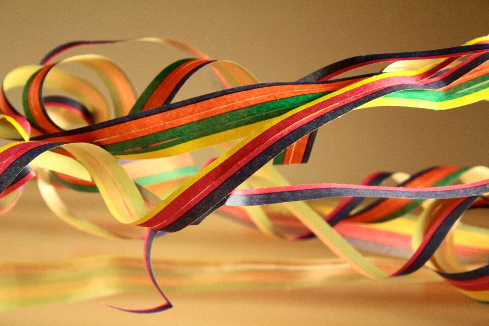 Carnival paper colored paper