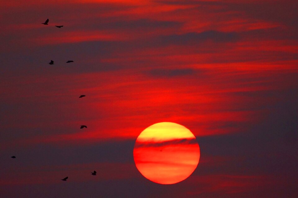 Clouds light the sun
