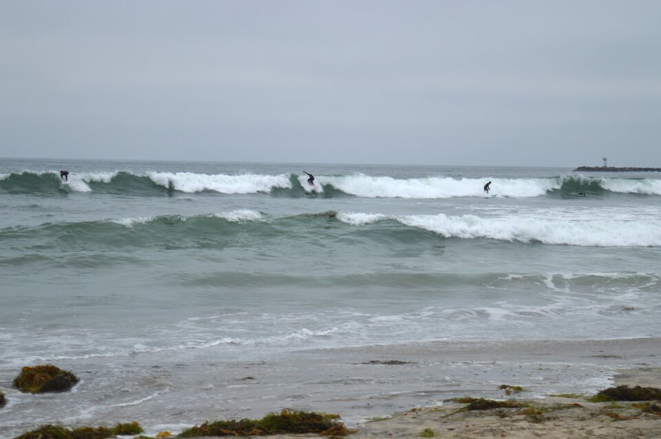 Ocean beach gloomy