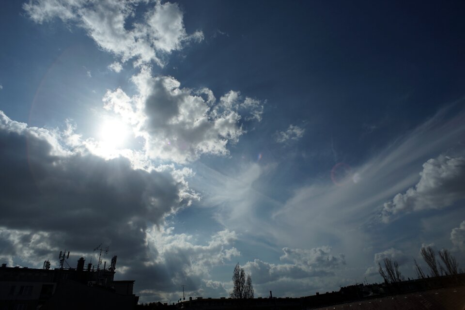 Day s blue cloudy skies