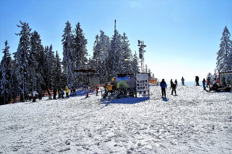 Winter sport ski resort mountains photo