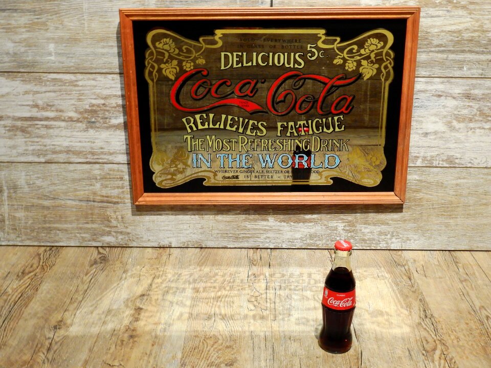 Advertisement mirror old
