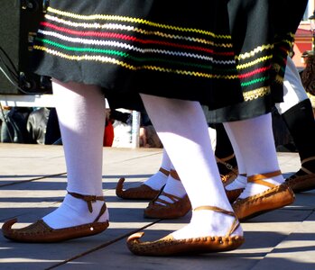 Bőrsarú traditional costume dance photo