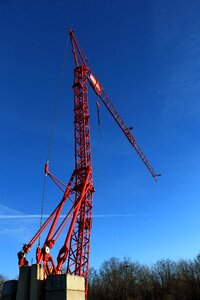 Technology construction work crane boom photo