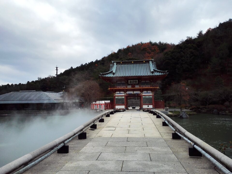 Landscape temple japan