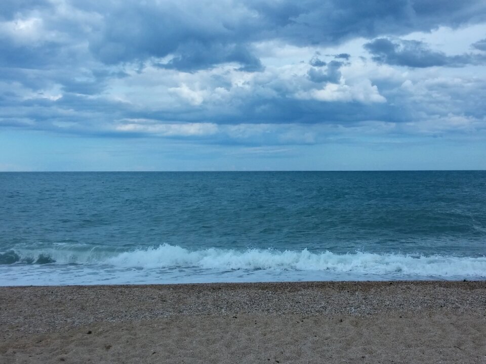 Wind beach clouds