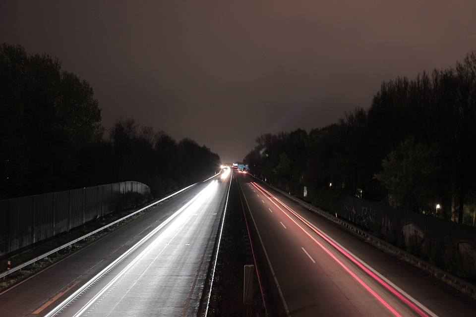 Night traffic lights
