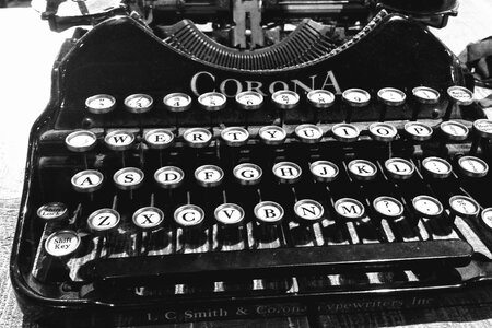 Old corona typing photo