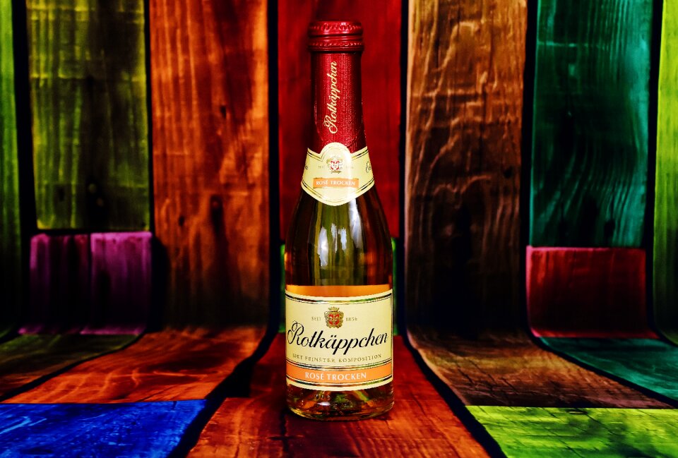 Valentine's day bottle alcohol