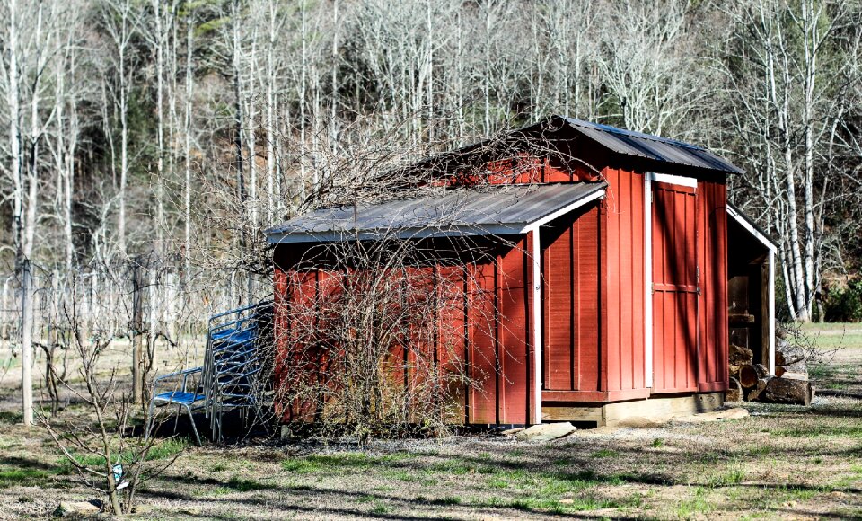 Rural red barn country