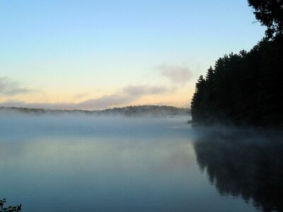 Mysterious scenic mist photo