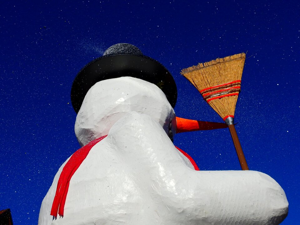 Motif papier-mâché snow