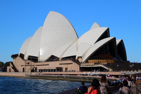 Australia opera house harbour bridge photo