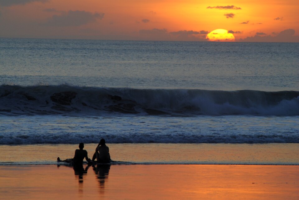 Sea sitting ocean photo