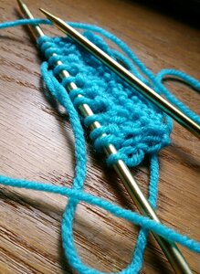 Blue woolen homemade