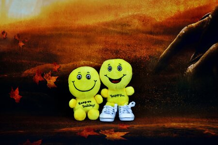 Happy cheerful emoticon