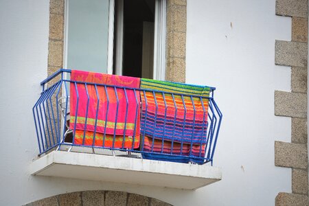 Balcony window city