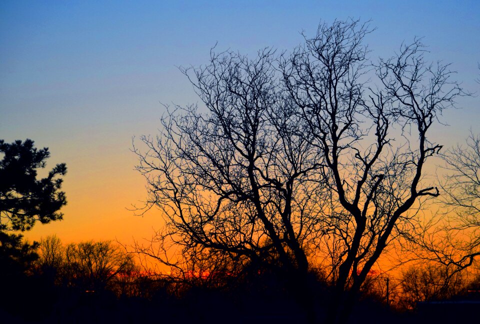 Sun down landscape nature