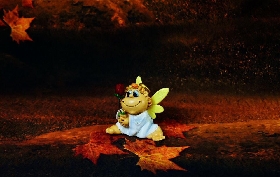 Valentine's day greeting card figure